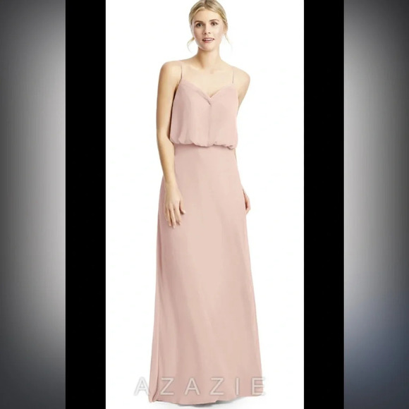 Azazie dusty rose Rebecca bridesmaid dress size A2 in excellent condition​ - Picture 1 of 9